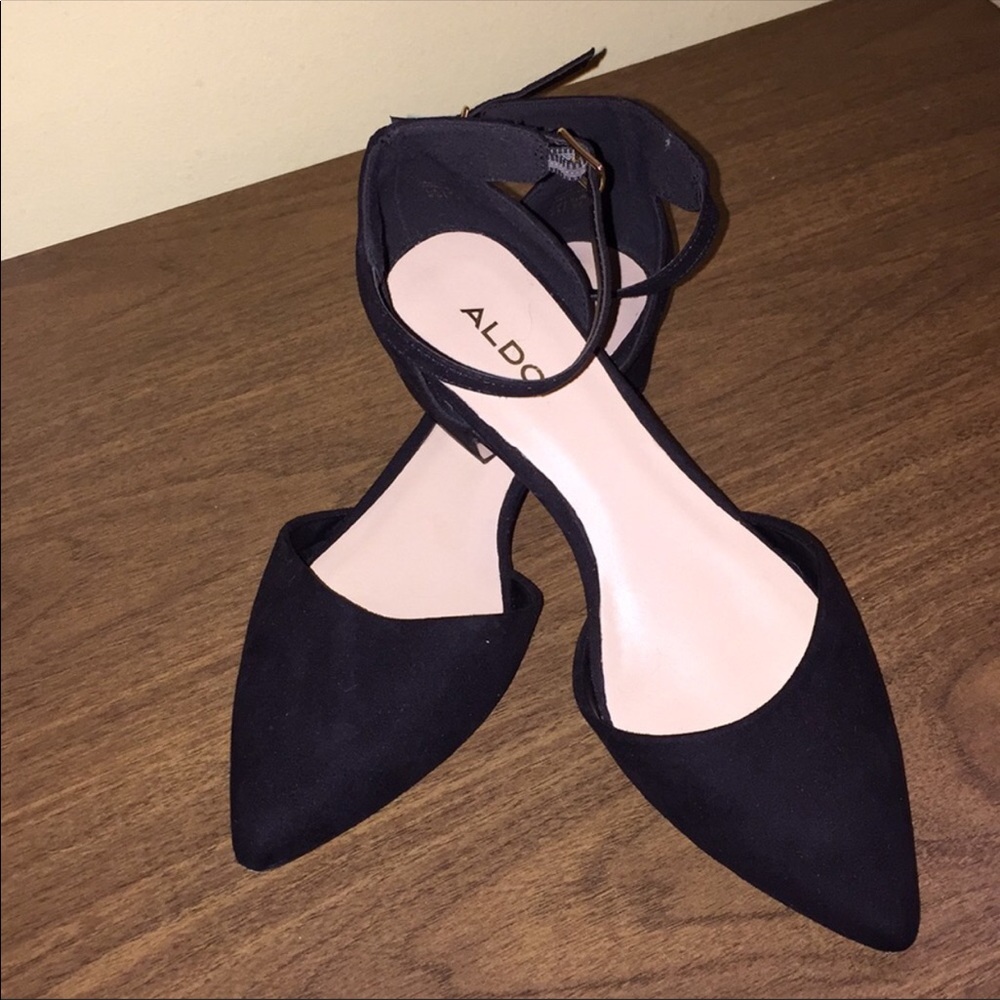 Aldo Suede Shoe with a Cuban Heel